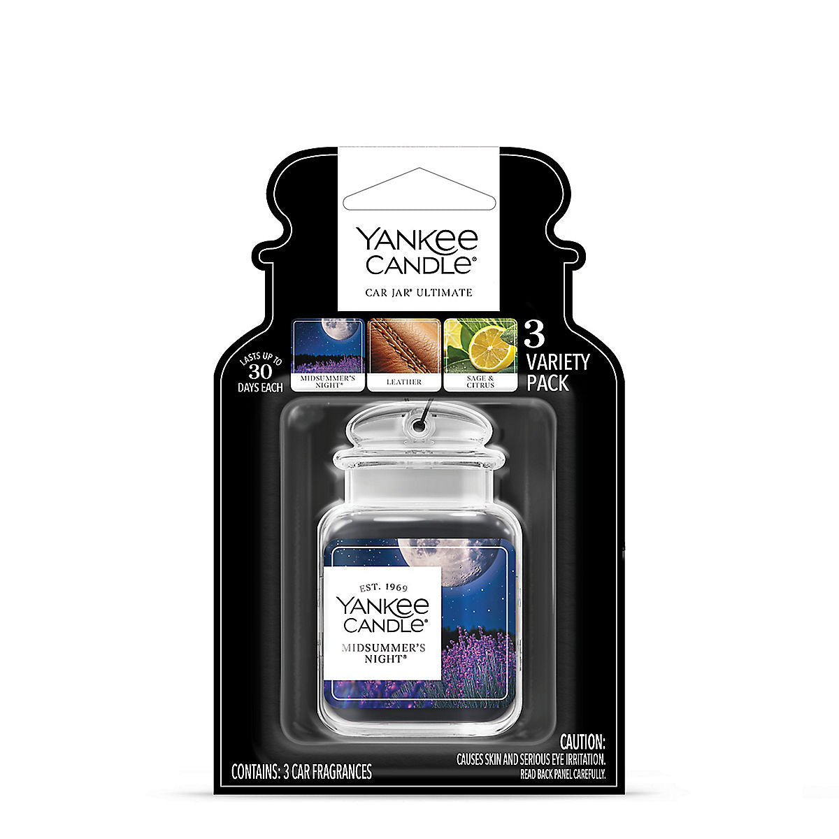 Midsummer's Night® / Leather / Sage & Citrus Car Jar® Ultimate (Bonus 3-Pack) - US 63016