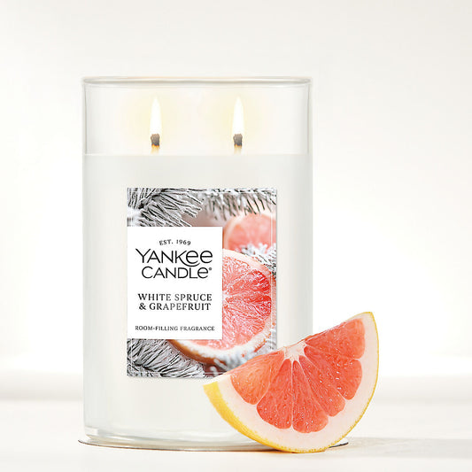 White Spruce & Grapefruit Large Tumbler Candle - US 30968