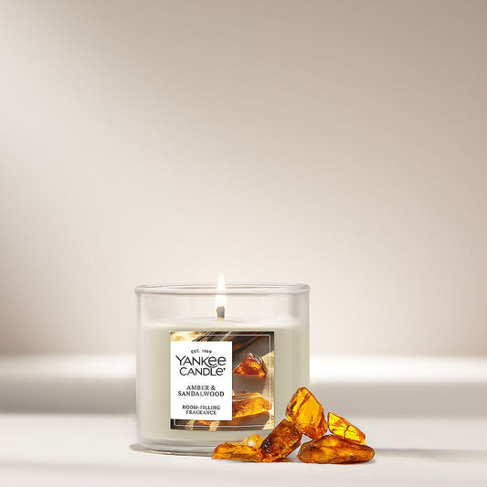 Amber & Sandalwood Small Tumbler Candle - US 82605
