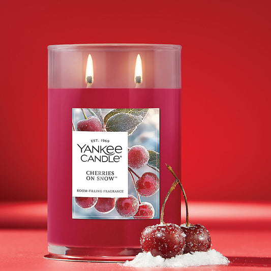 Cherries On Snow™ Large Tumbler Candle - US 88104
