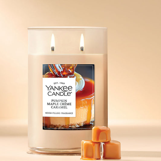 Pumpkin Maple Crème Caramel Large Tumbler Candle - US 91112