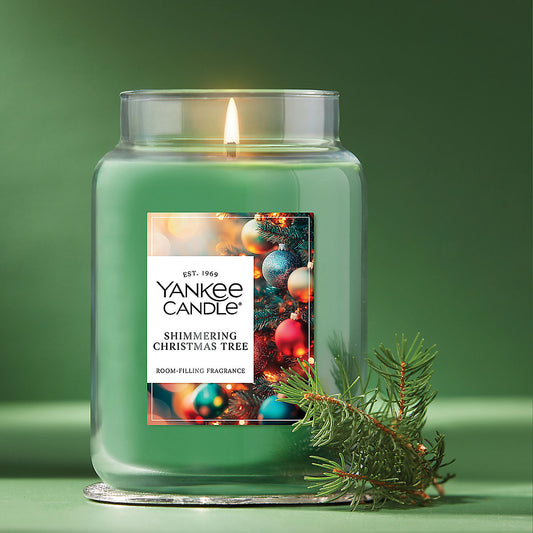Shimmering Christmas Tree Original Large Jar Candle - US 52808