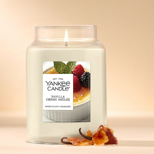 Vanilla Crème Brûlée Original Large Jar Candle - US 59741