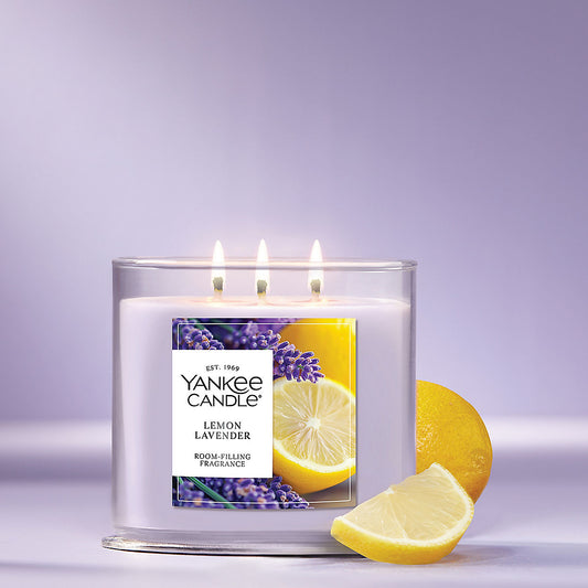 Lemon Lavender 3-Wick Candle - US 50313