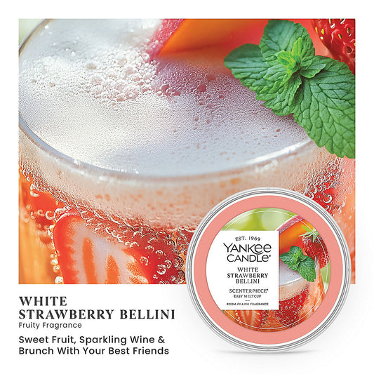 White Strawberry Bellini Scenterpiece® Easy MeltCup - US 19183