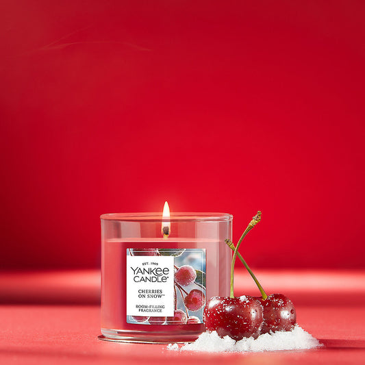 Cherries On Snow™ Small Tumbler Candle - US 67985