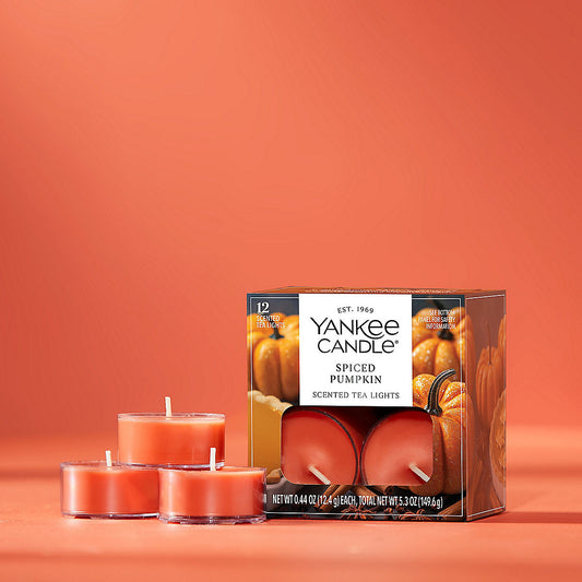 Spiced Pumpkin Scented Tea Light Candles - US 88520
