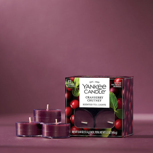 Cranberry Chutney Scented Tea Light Candles - US 42930
