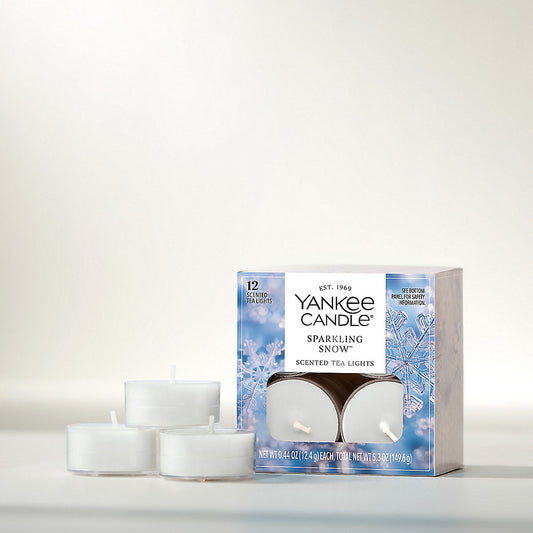 Sparkling Snow™ Scented Tea Light Candles - US 71655