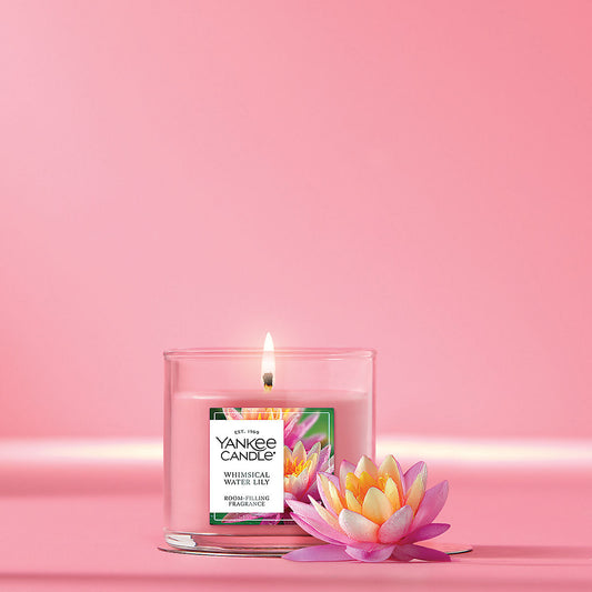 Whimsical Water Lily Small Tumbler Candle - US 15681