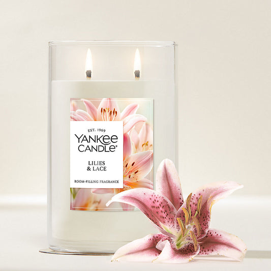Lilies & Lace Large Tumbler Candle - US 67263