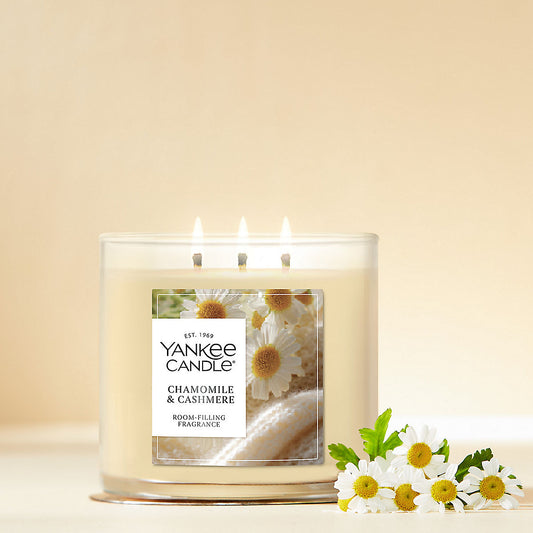 Chamomile & Cashmere 3-Wick Candle - US 79855