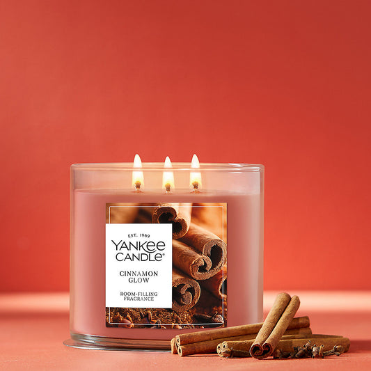 Cinnamon Glow 3-Wick Candle - US 67459