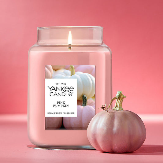Pink Pumpkin Original Large Jar Candle - US 26427