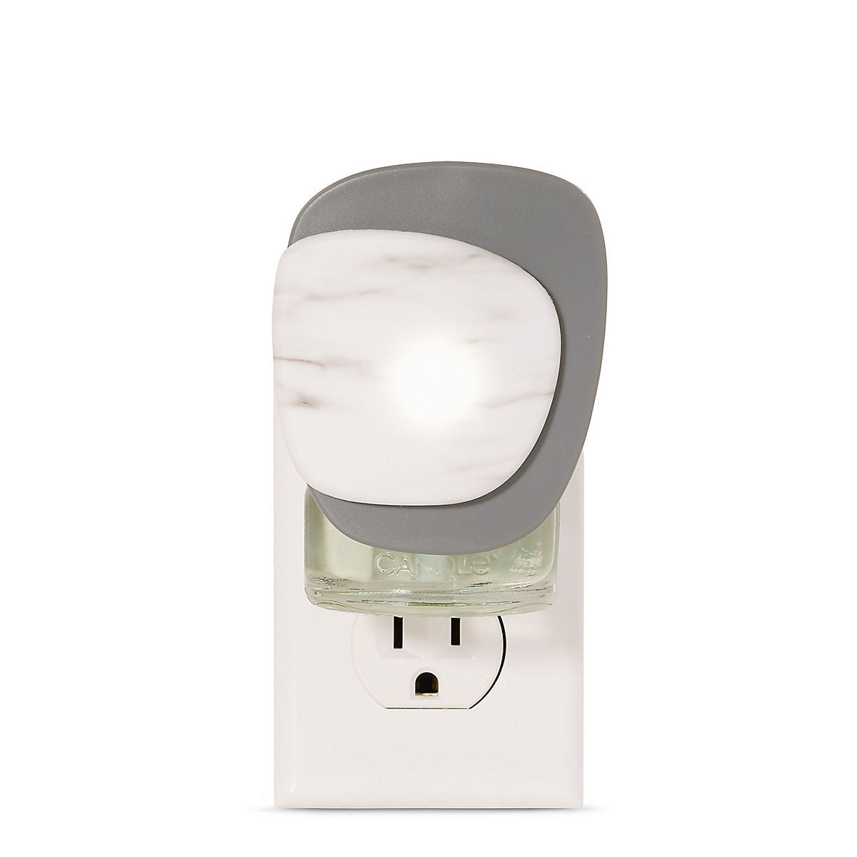 White Marble Pebble ScentPlug® Diffuser with Light - US 97859
