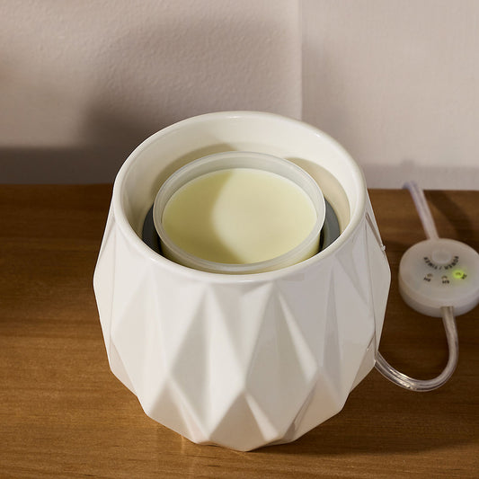 White Sculpture Scenterpiece® MeltCup Warmer - US 96909