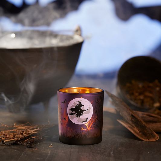 Purple Witch's Moon Tea Light Candle Holder - US 21518