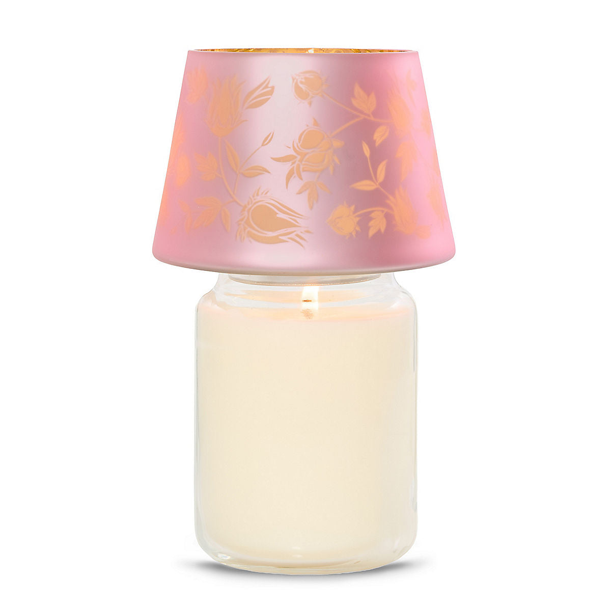 Roselle Etched Jar Candle Shade - US 70189