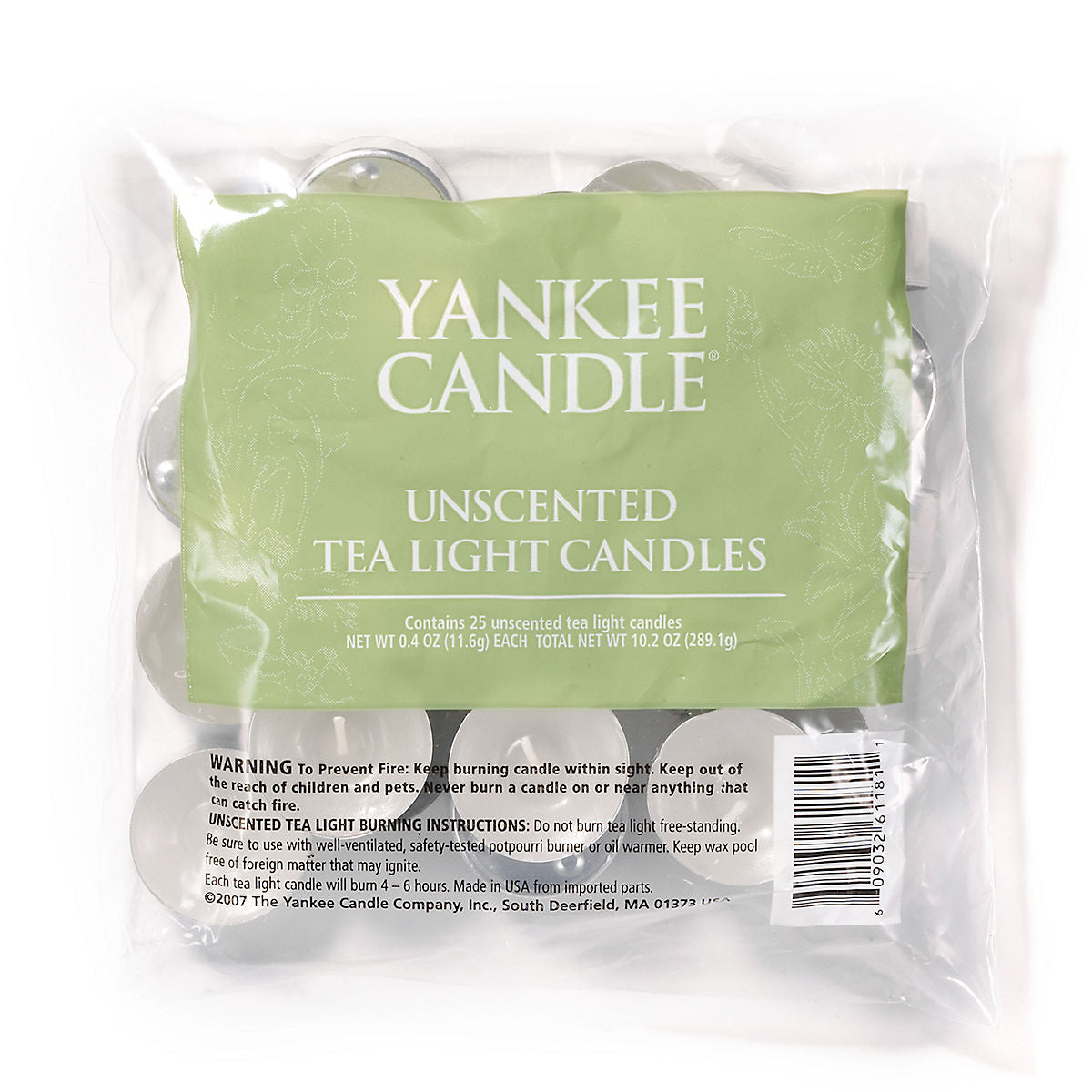 Unscented Tea Light Candles - US 29708