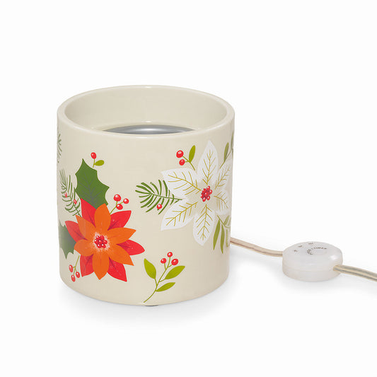 Poinsettia Electric Wax Melt Warmer - US 27201
