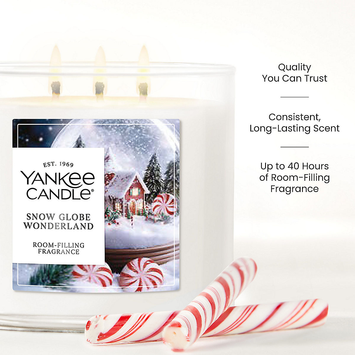 Snow Globe Wonderland 3-Wick Candle - US 10231