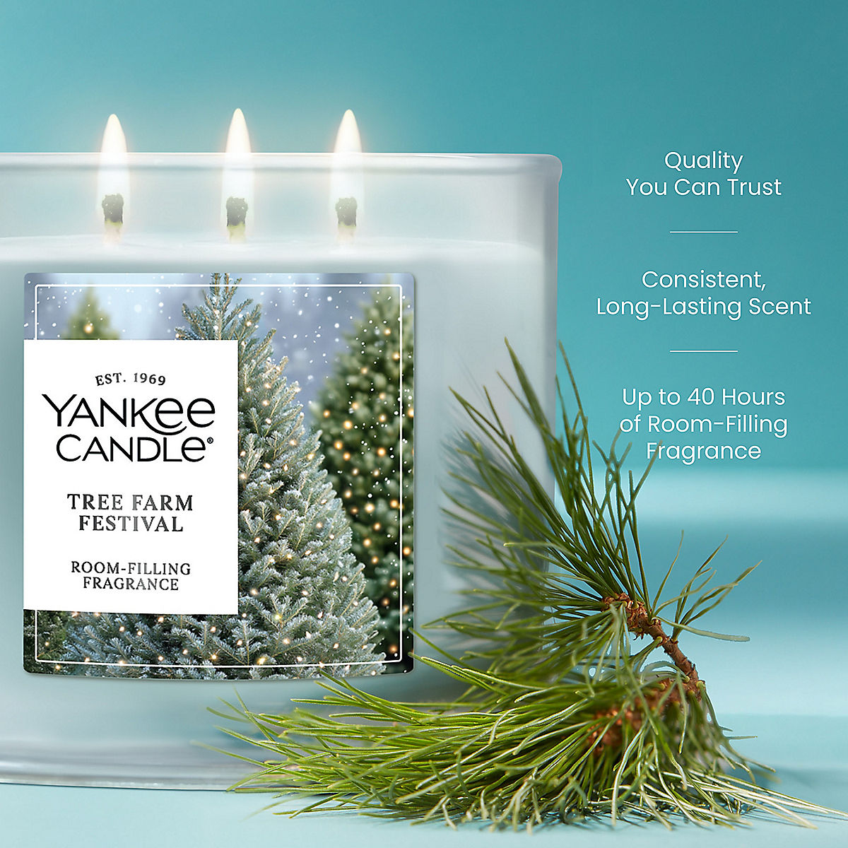 Tree Farm Festival 3-Wick Candle - US 63589