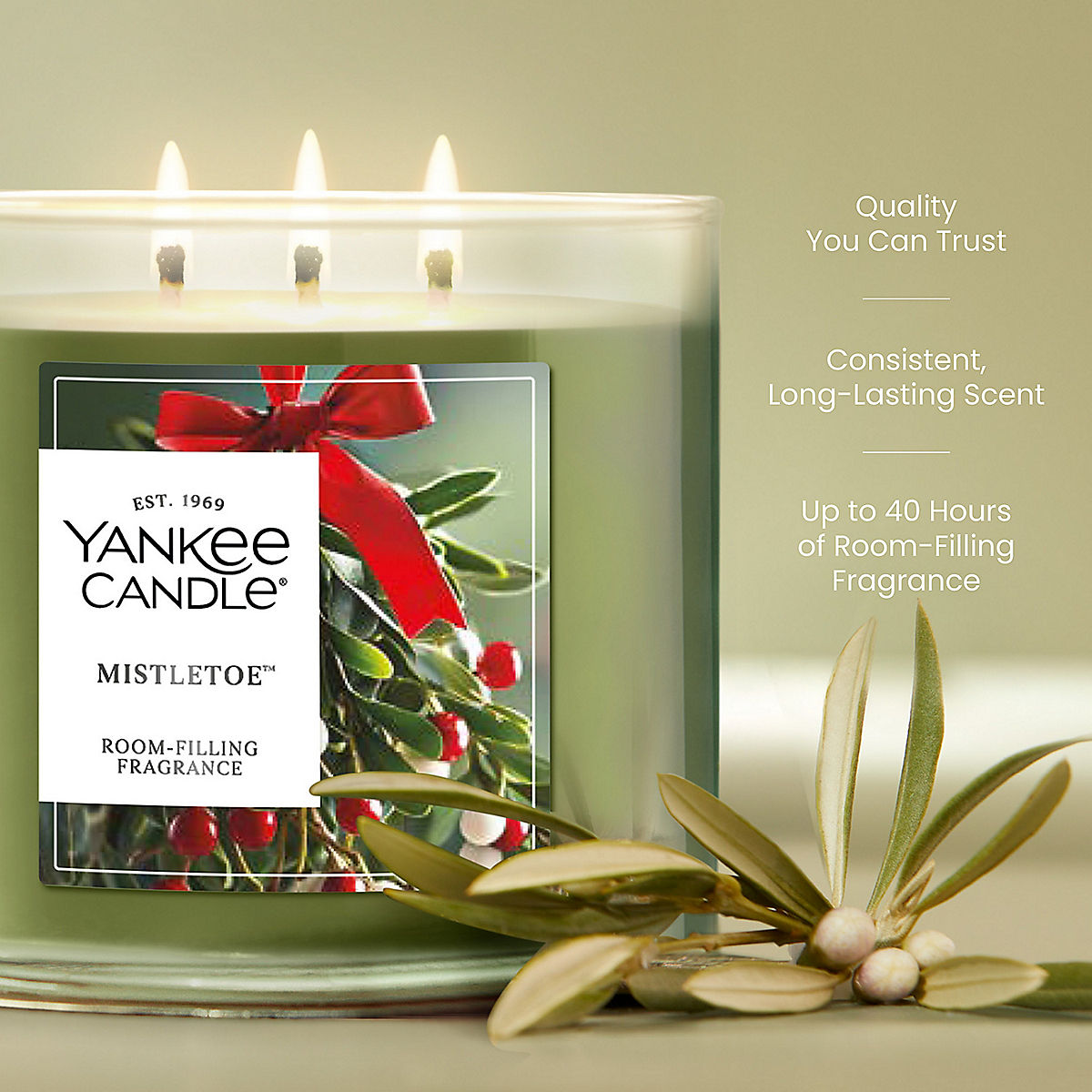 Mistletoe™ 3-Wick Candle - US 93739