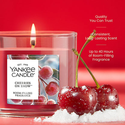Cherries On Snow™ Small Tumbler Candle - US 67985