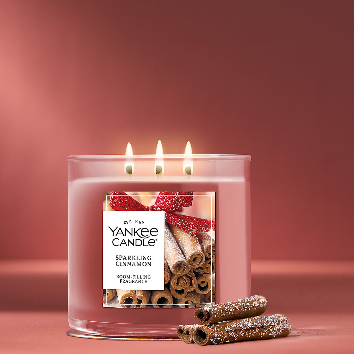 Sparkling Cinnamon 3-Wick Candle - US 73617