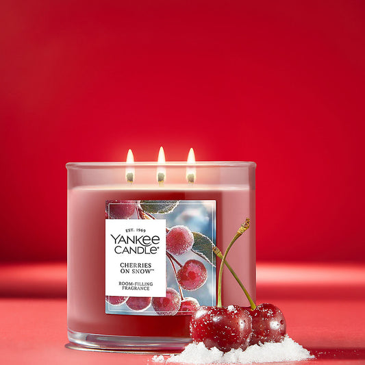 Cherries On Snow™ 3-Wick Candle - US 69375