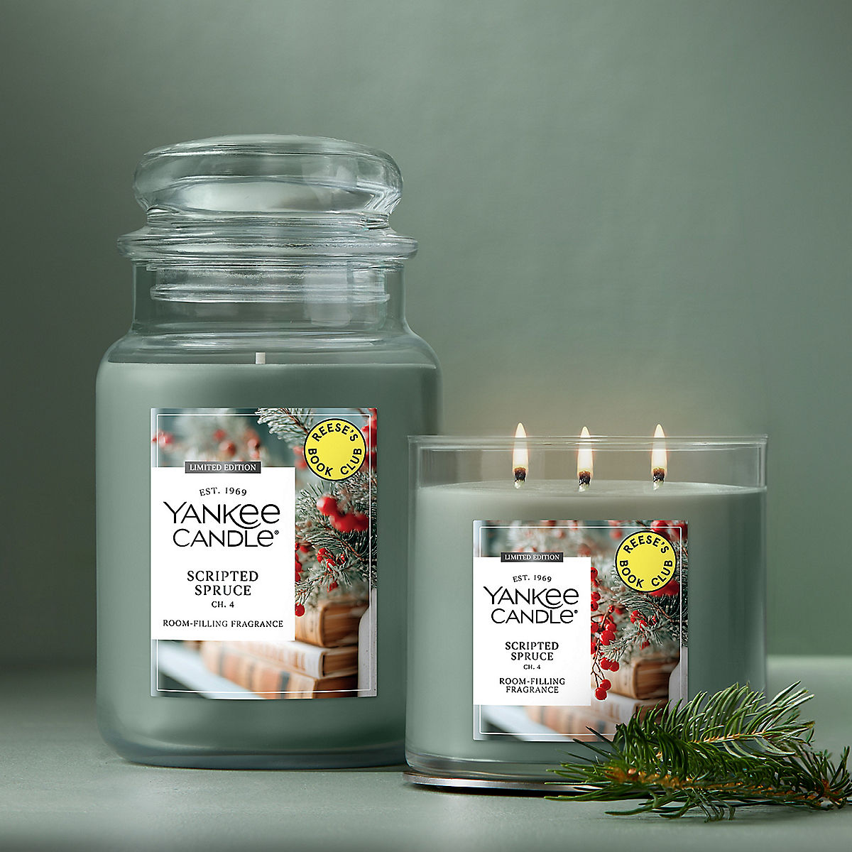 Scripted Spruce Original Large Jar Candle - US 96205