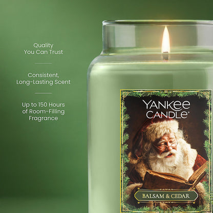 Limited Edition Balsam & Cedar Santa Original Large Jar Candle - US 08710