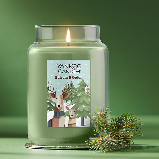 Limited Edition Balsam & Cedar Reindeer Original Large Jar Candle - US 08000