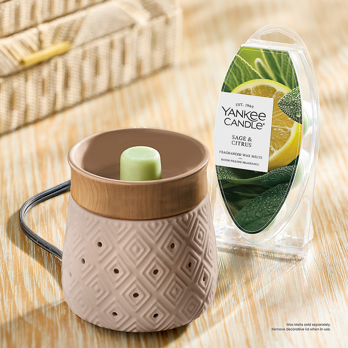 Diamond Weave Electric Wax Melt Warmer - US 15200