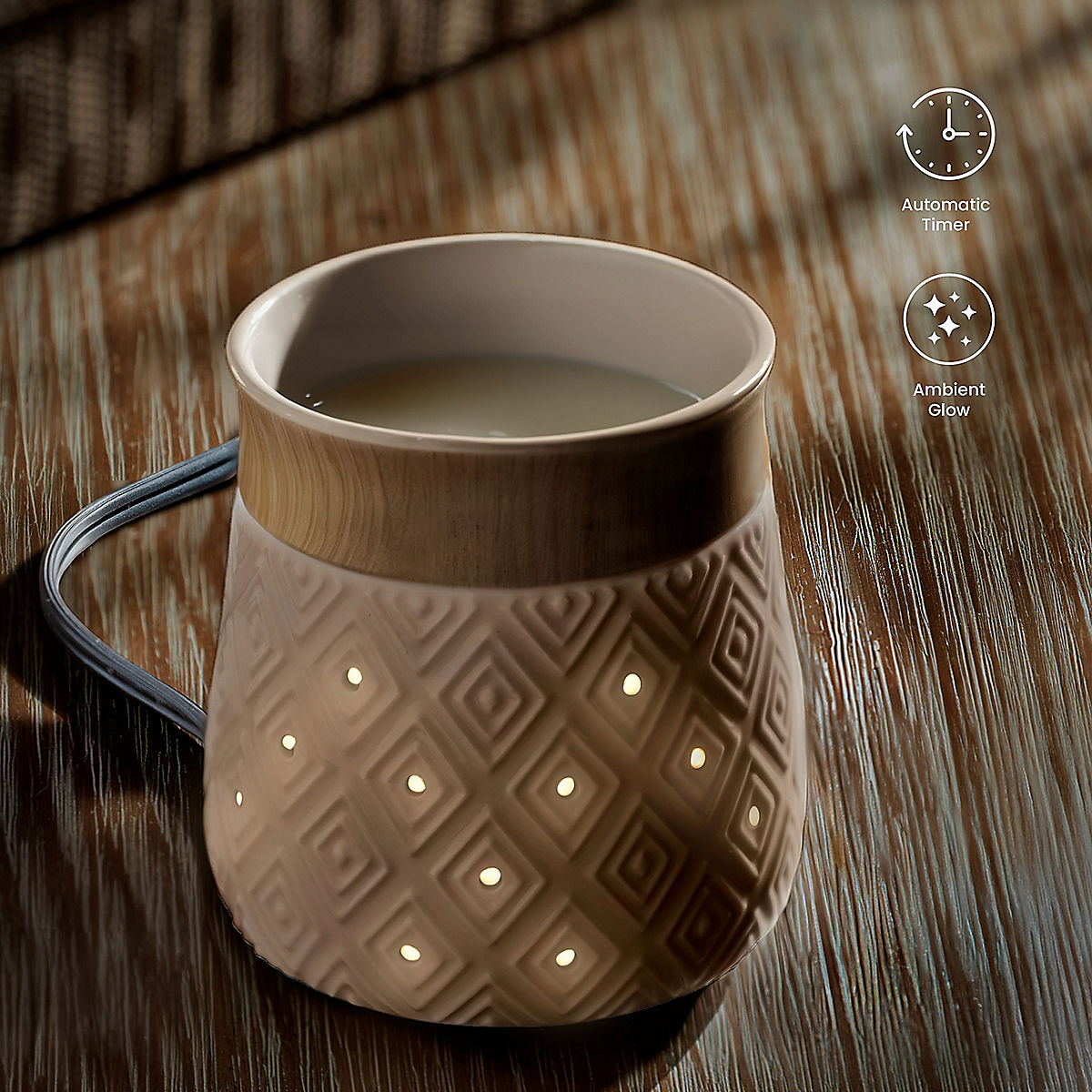 Diamond Weave Electric Wax Melt Warmer - US 15200