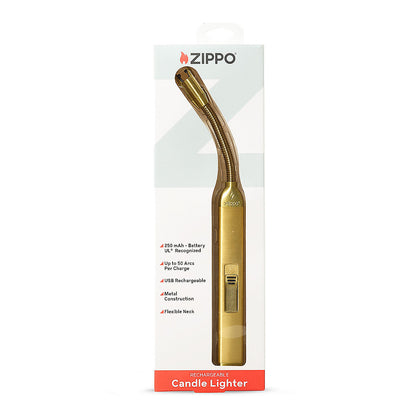 Zippo Rechargeable Gold Candle Lighter - US 93892