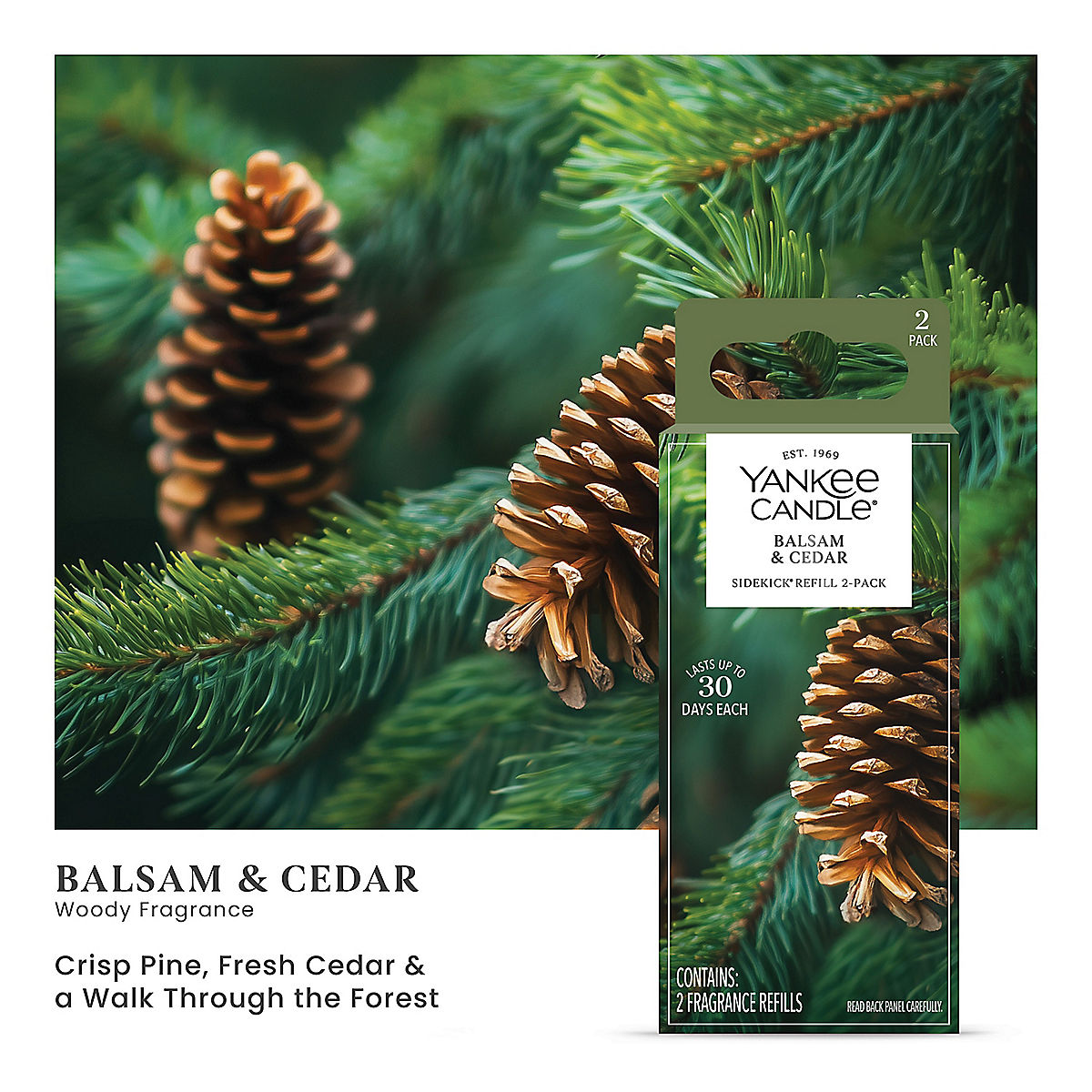 Balsam & Cedar Sidekick® Fragrance Refill 2-Pack - US 65899