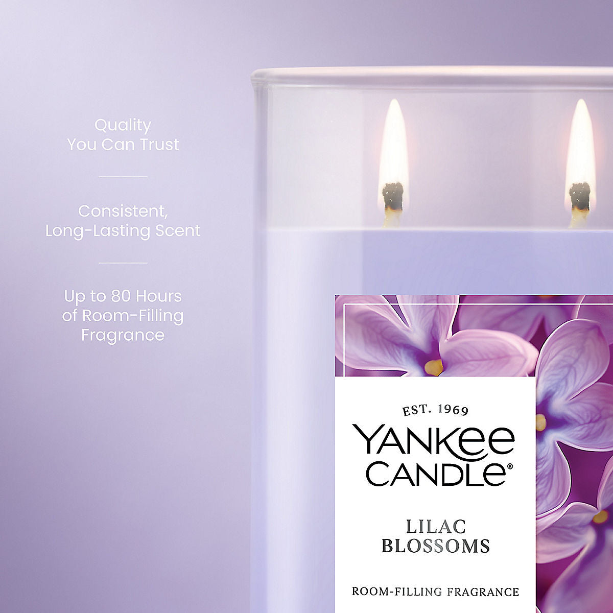 Lilac Blossoms Large Tumbler Candle - US 90201