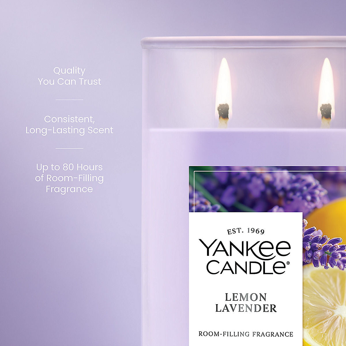 Lemon Lavender Large Tumbler Candle - US 40698