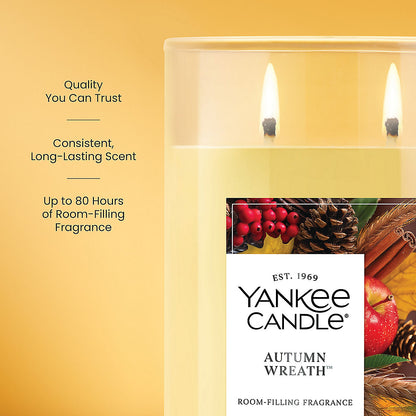 Autumn Wreath™ Large Tumbler Candle - US 69941