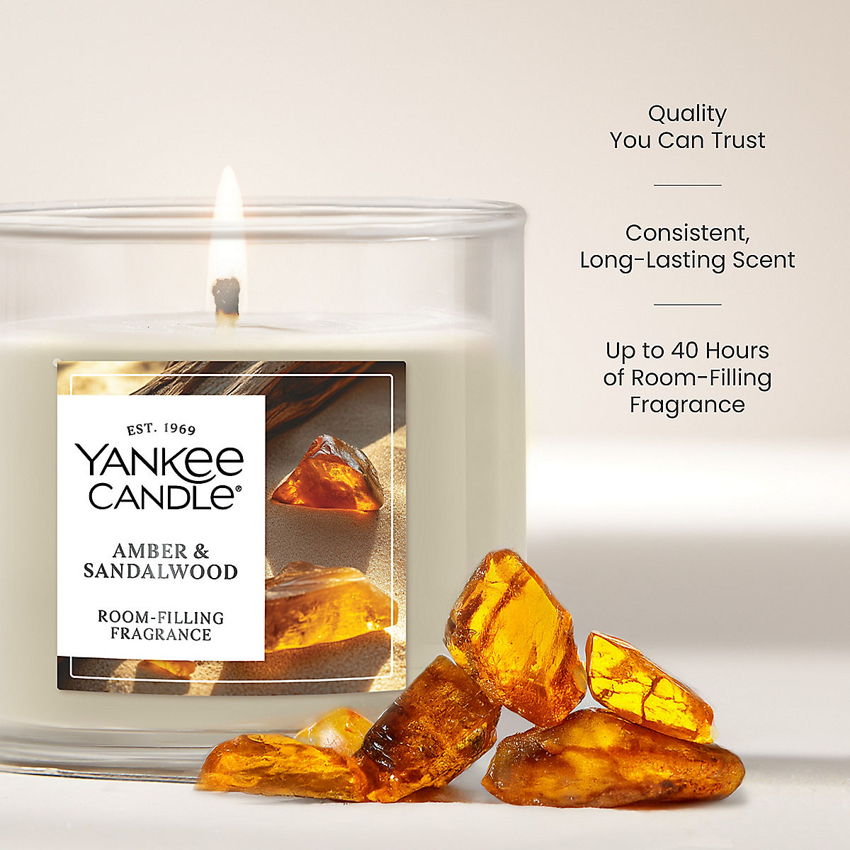 Amber & Sandalwood Small Tumbler Candle - US 82605