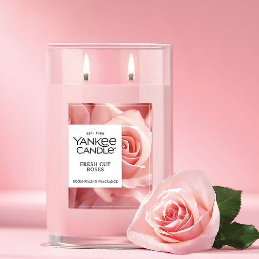 Fresh Cut Roses Large Tumbler Candle - US 92898