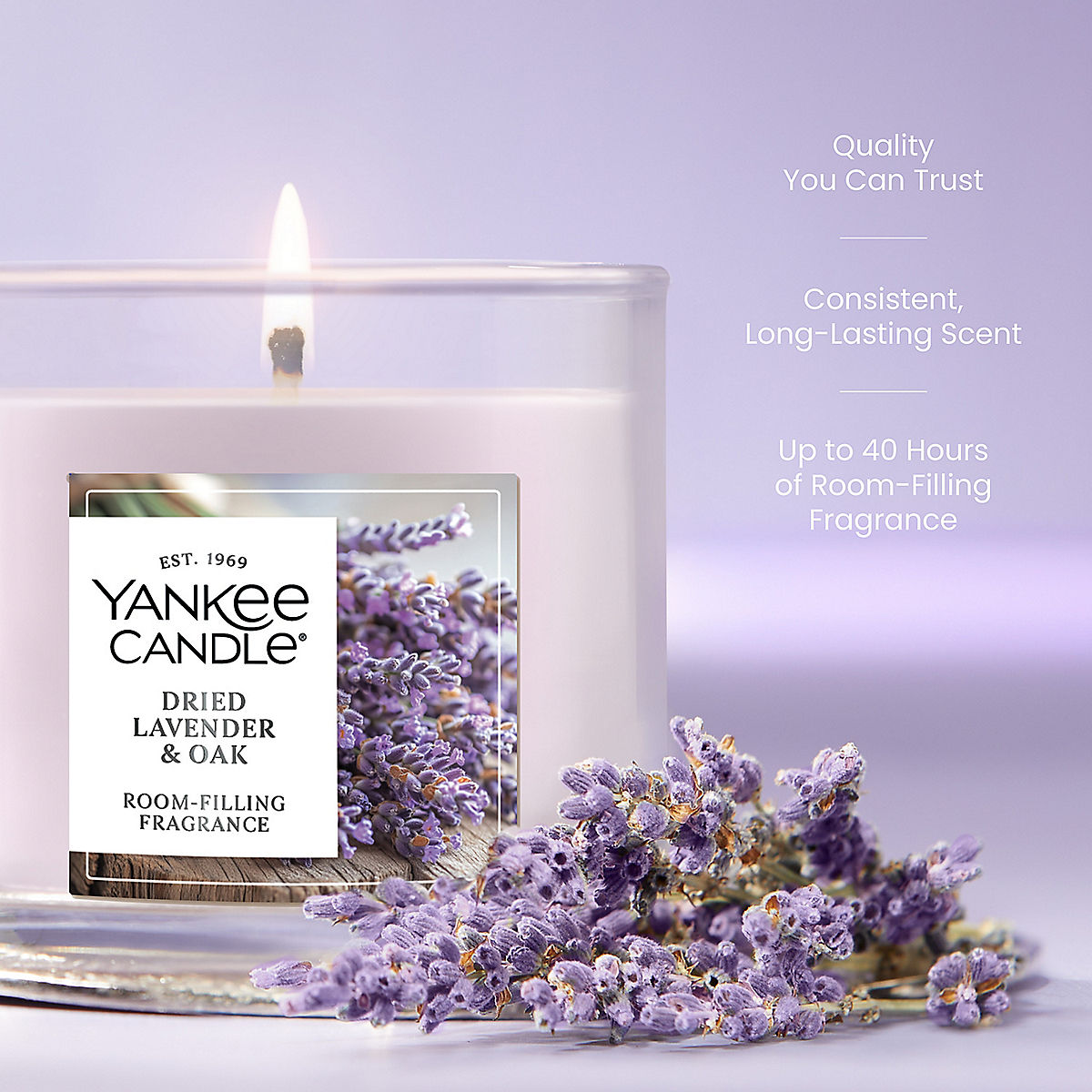 Dried Lavender & Oak Small Tumbler Candle - US 50267
