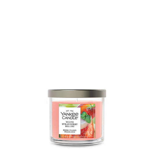 White Strawberry Bellini Small Tumbler Candle - US 44817
