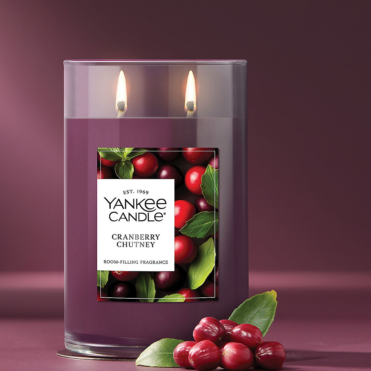 Cranberry Chutney Large Tumbler Candle - US 71577
