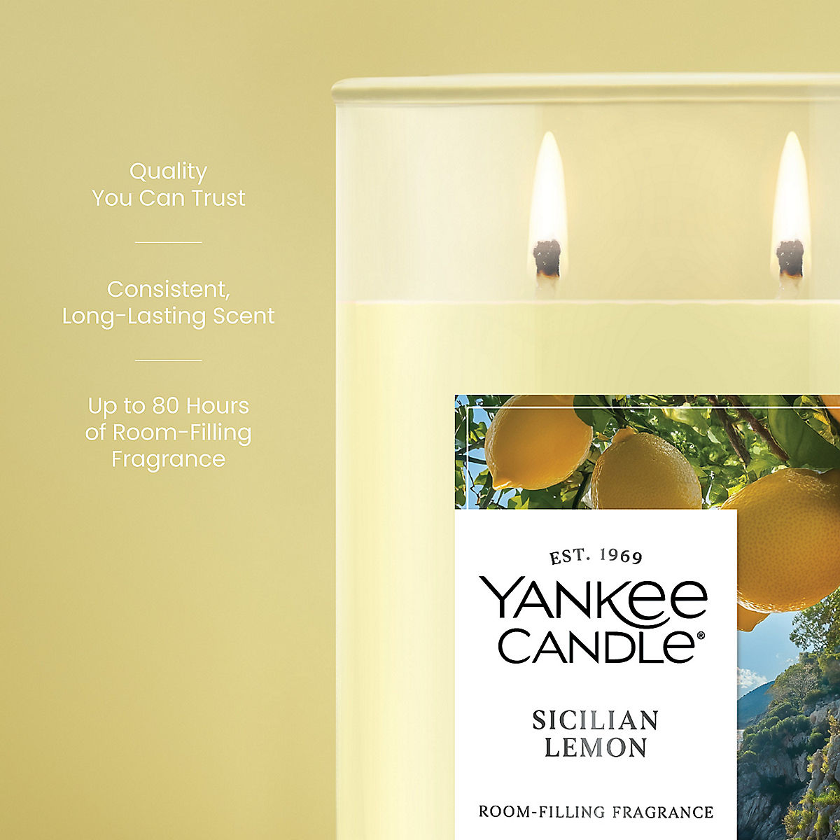 Sicilian Lemon Large Tumbler Candle - US 97626