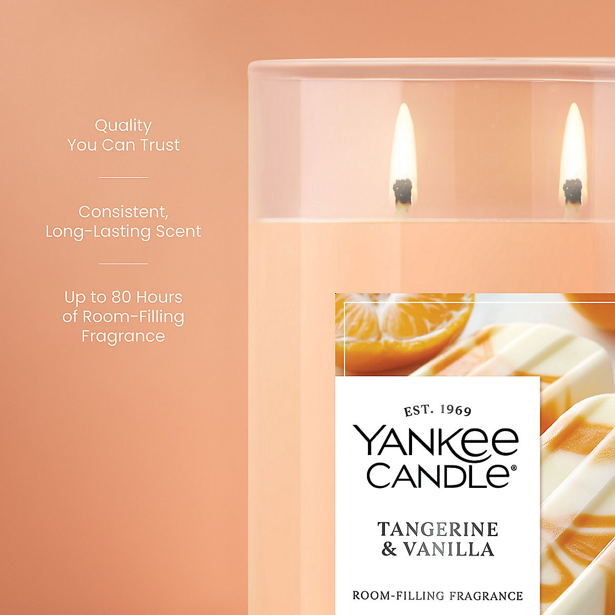 Tangerine & Vanilla Large Tumbler Candle - US 29584
