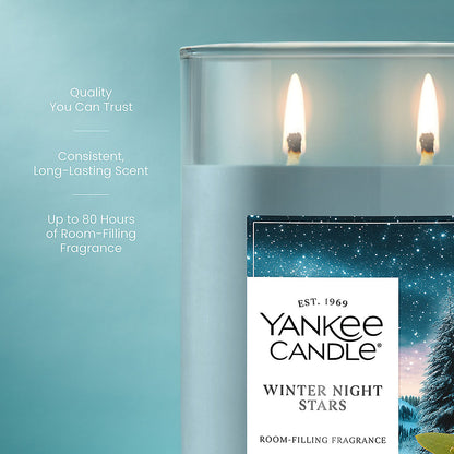 Winter Night Stars Large Tumbler Candle - US 13275