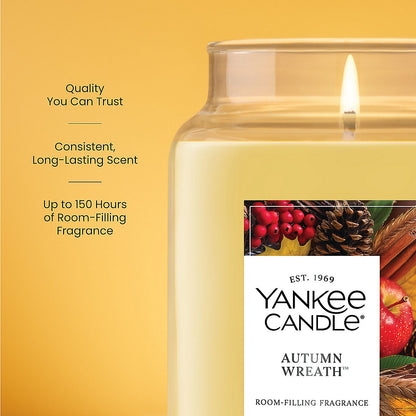 Autumn Wreath™ Original Large Jar Candle - US 62843