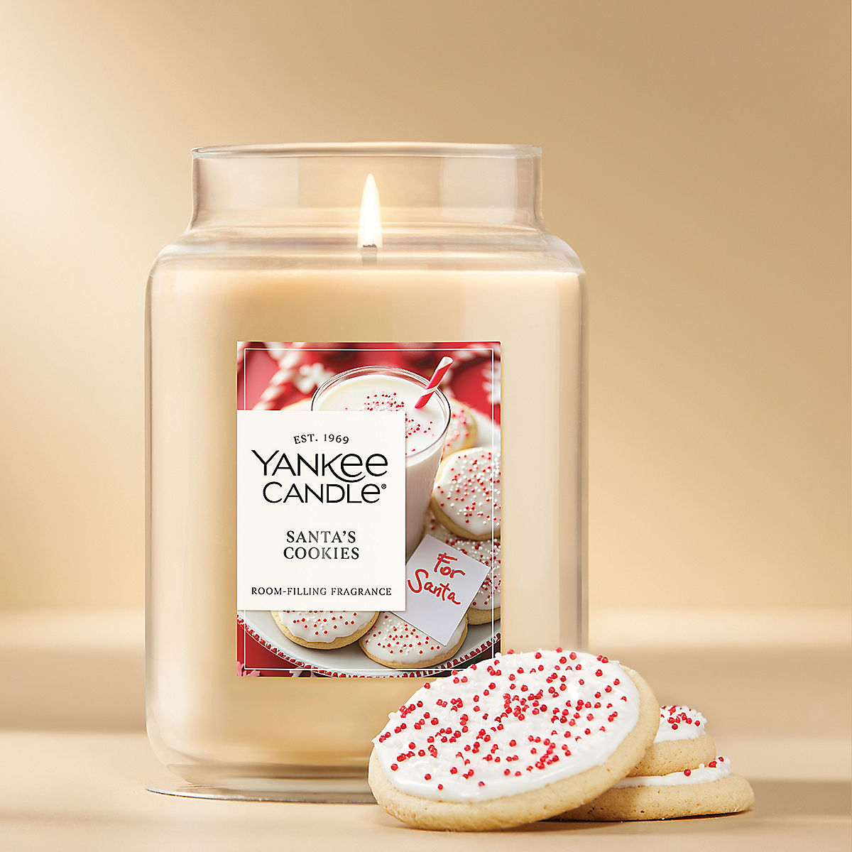 Santa's Cookies Original Large Jar Candle - US 10066